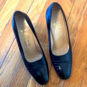 Black Salvatore Ferragamo Heels- reposh